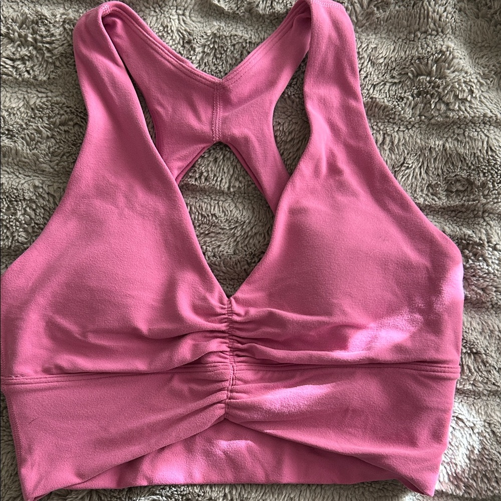 TnAction Pink Racerback Sports Bra